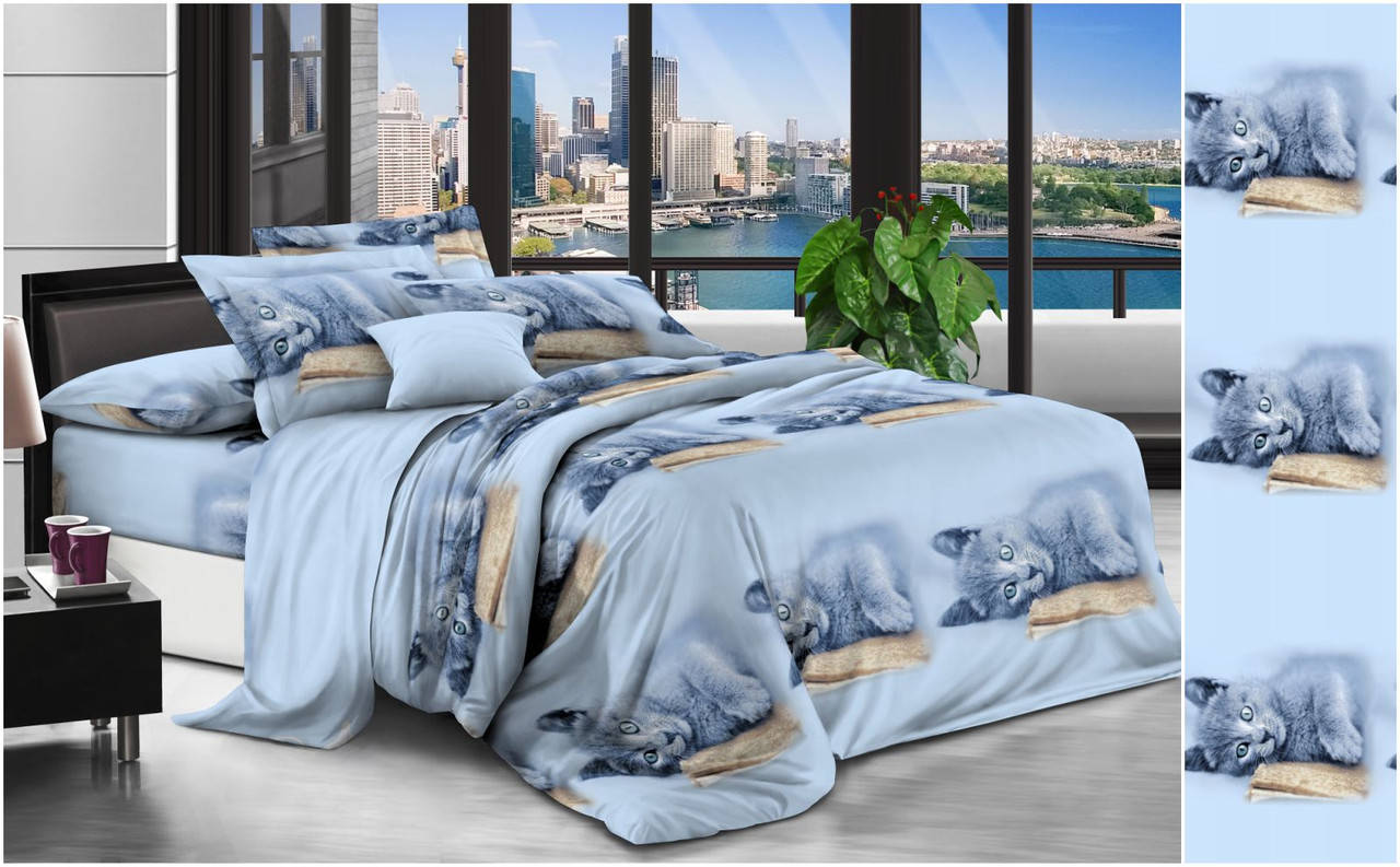 Кот - Бязь 3D - Двухспальный комплект
Кот - Бязь 3D - Двухспальный комплект