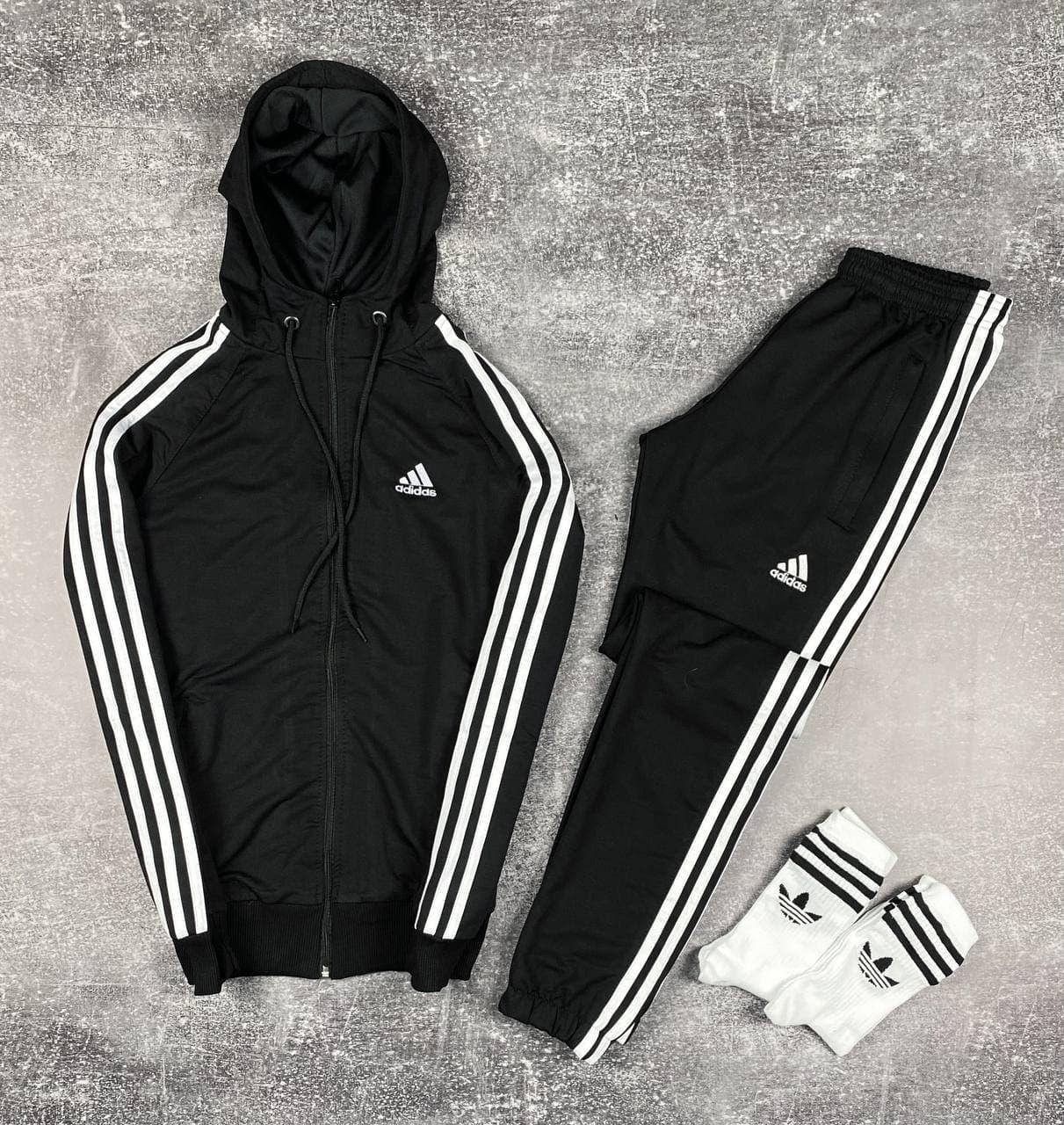 Спортивный костюм мужской Adidas с капюшоном на замке | Кофта + Штаны Адидас весенний осенний демисезонный, Черный
Спортивный костюм мужской Adidas с капюшоном на замке | Кофта + Штаны Адидас весенний осенний демисезонный, Черный