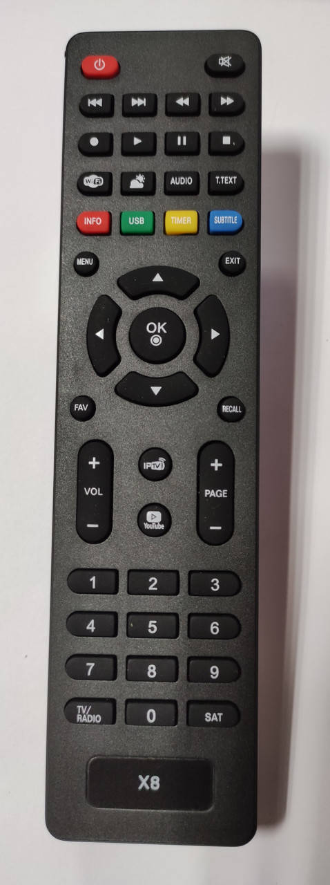 Пульт ДУ для ресивера OpenFox X8 Combo HD, Черный 
Пульт ДУ для ресивера OpenFox X8 Combo HD, Черный