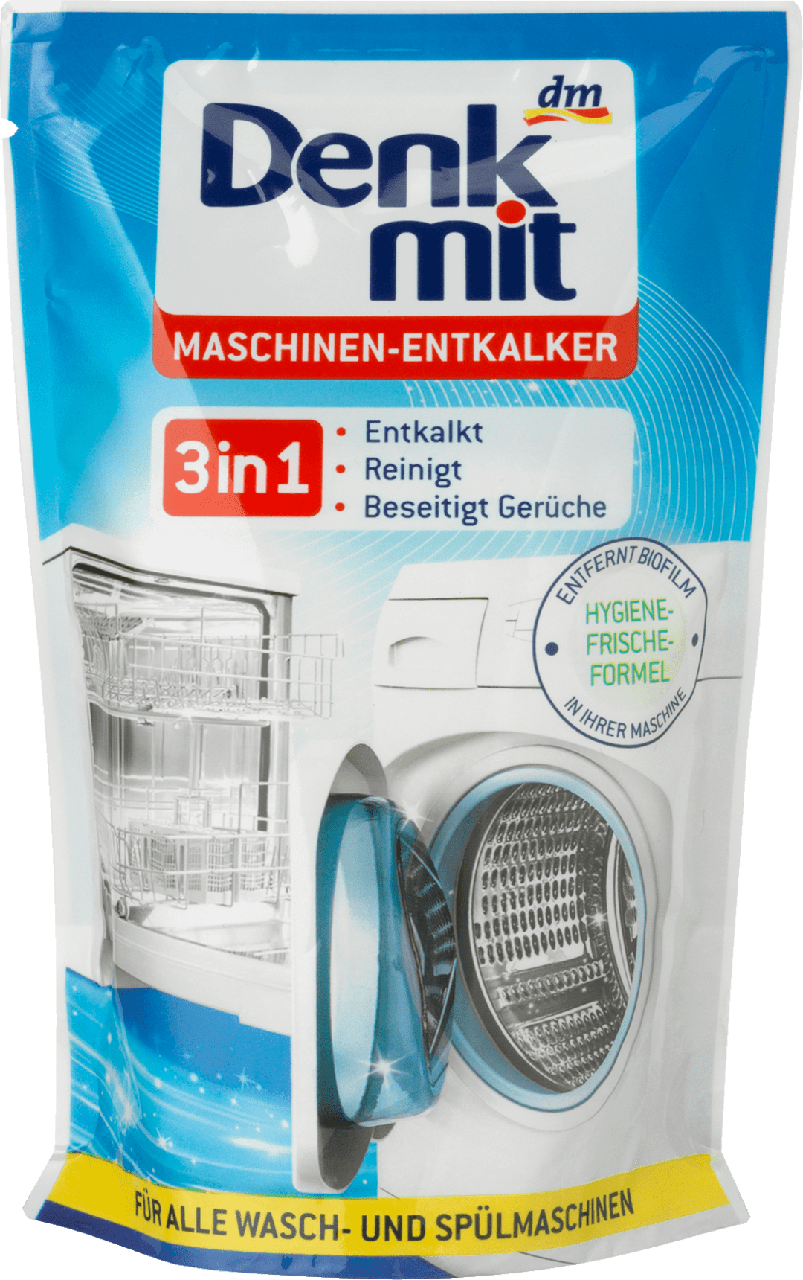 Denkmit Entkalker für Maschinen 3 in 1 Порошок от накипи для стиральной и посудомоечной машины 175 г
Denkmit Entkalker für Maschinen 3 in 1 Порошок от накипи для стиральной и посудомоечной машины 175 г