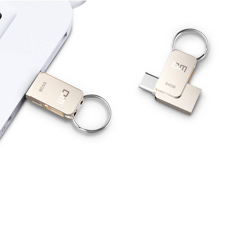 USB Type-C флеш накопитель 64Gb DM PD059, Светло-серый 
USB Type-C флеш накопитель 64Gb DM PD059, Светло-серый
