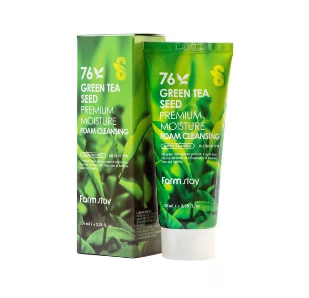FarmStay Очищающая пенка с семенами зеленого чая 76 Green Tea Seed Premium Moisture Foam Cleansing, 100мл
FarmStay Очищающая пенка с семенами зеленого чая 76 Green Tea Seed Premium Moisture Foam Cleansing, 100мл