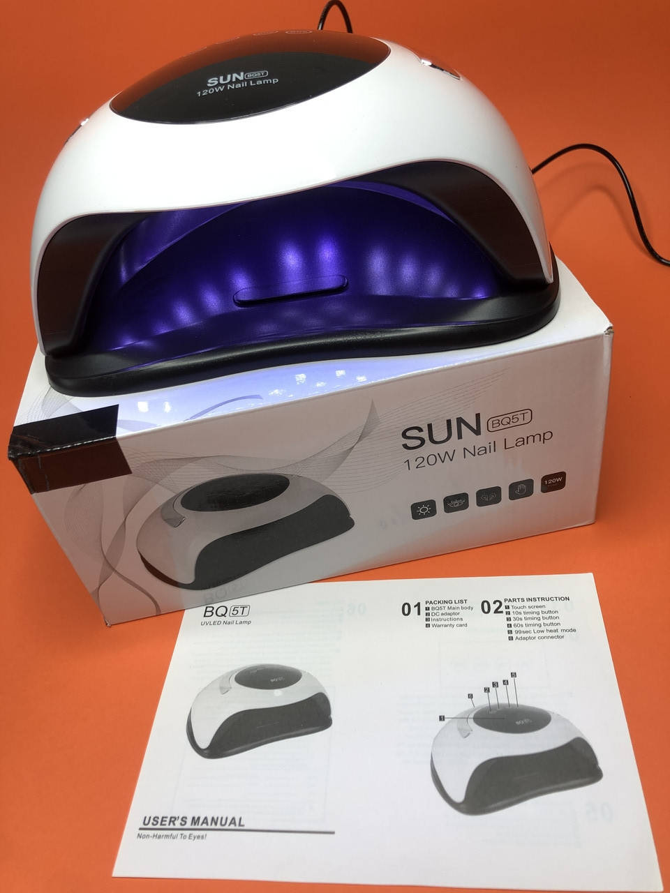 Лампа для маникюра и педикюра LED+UV SUN ВQ-5Т 120 Вт(УФ Лампа для ногтей, лед лампа для сушки лака), Белый
Лампа для маникюра и педикюра LED+UV SUN ВQ-5Т 120 Вт(УФ Лампа для ногтей, лед лампа для сушки лака), Белый