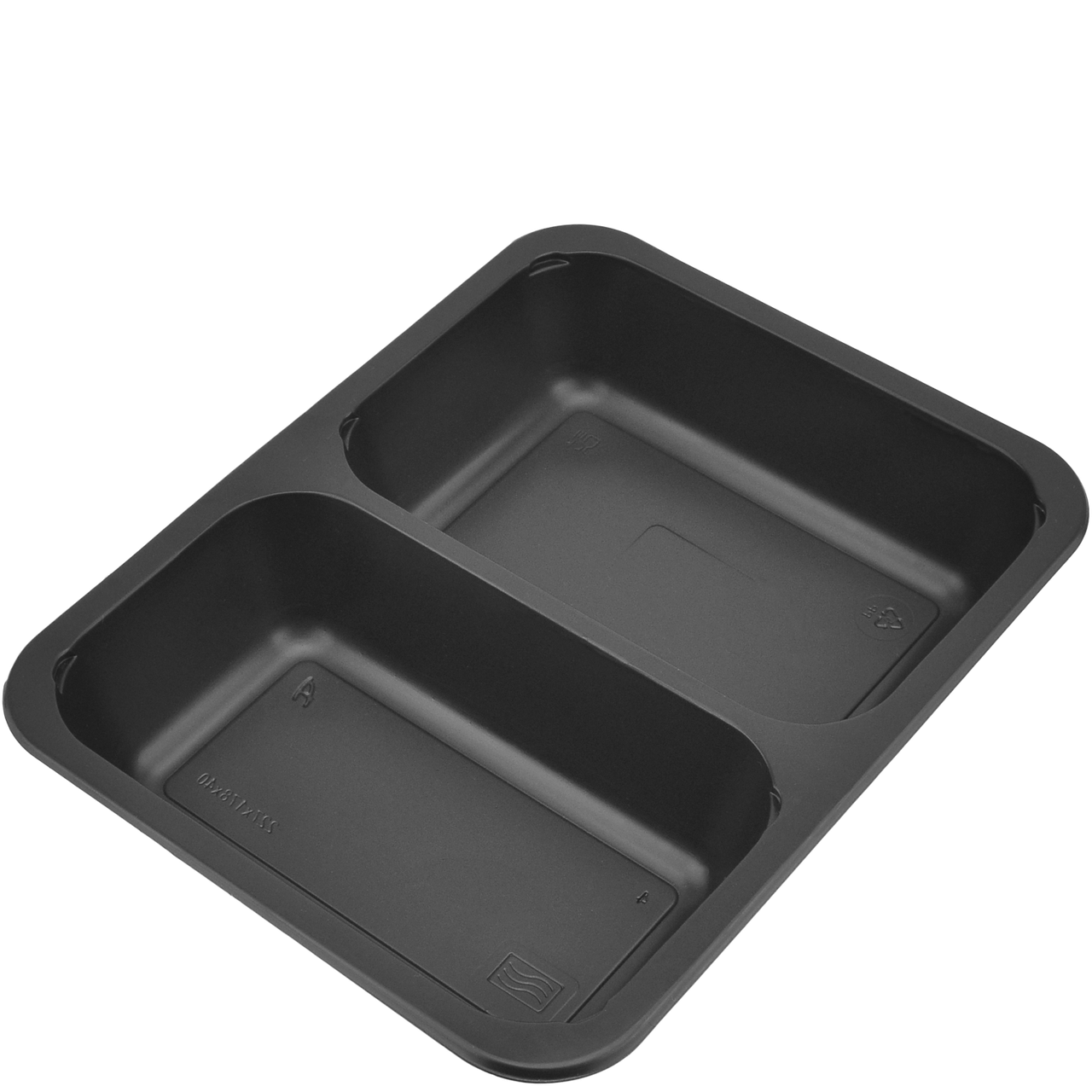 Ланч-бокс РР без крышки на 2 деления черный 227х178х40 мм (T-2)
Ланч-бокс РР без крышки на 2 деления черный 227х178х40 мм (T-2)