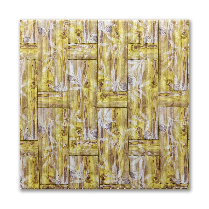 №56 Самоклеящаяся декоративная 3D панель "Желтая Бамбуковая Кладка" 70×70 см толщина 8 мм 
№56 Самоклеящаяся декоративная 3D панель "Желтая Бамбуковая Кладка" 70×70 см толщина 8 мм
