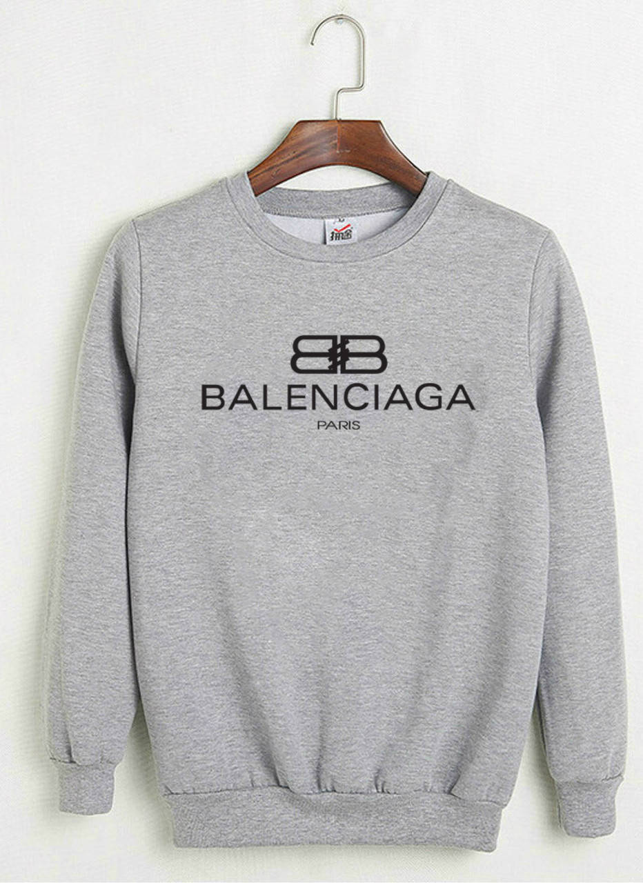 Свитшот Balenciaga серый с логотипом, унисекс (мужской, женский, детский) 
Свитшот Balenciaga серый с логотипом, унисекс (мужской, женский, детский)
