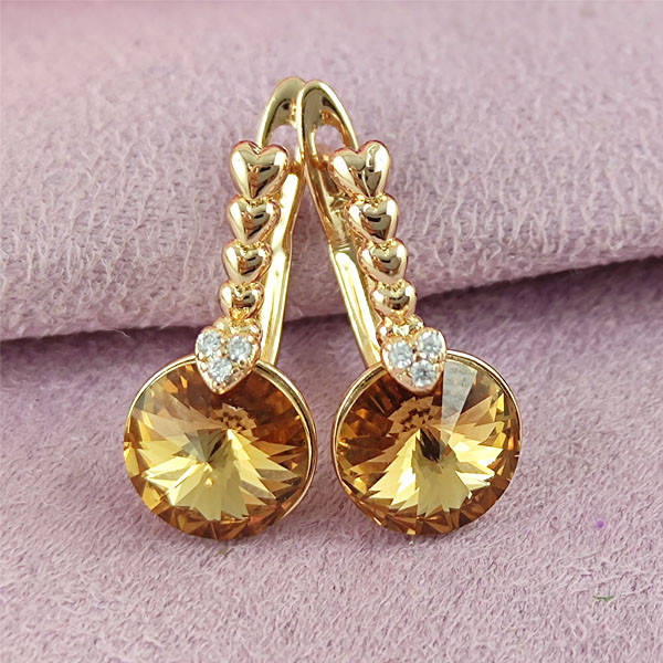 Серьги SW Топаз медицинское золото позолота 18К английский замок А/В 7-0181
Серьги SW Топаз медицинское золото позолота 18К английский замок А/В 7-0181