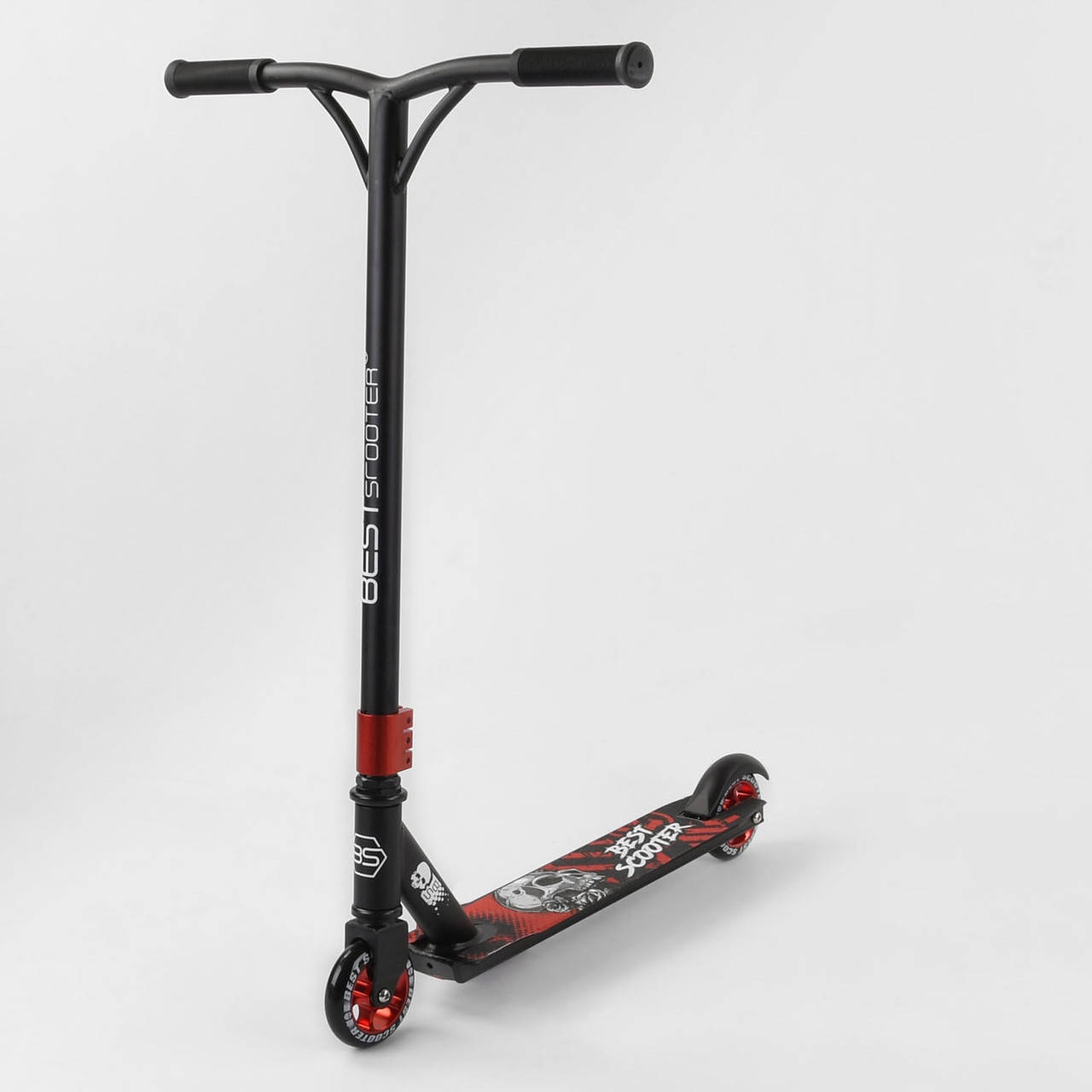 Самокат трюковый Best Scooter двухколесный колеса 100 мм алюминиевый диск Красно-черный (504883161)
Самокат трюковый Best Scooter двухколесный колеса 100 мм алюминиевый диск Красно-черный (504883161)