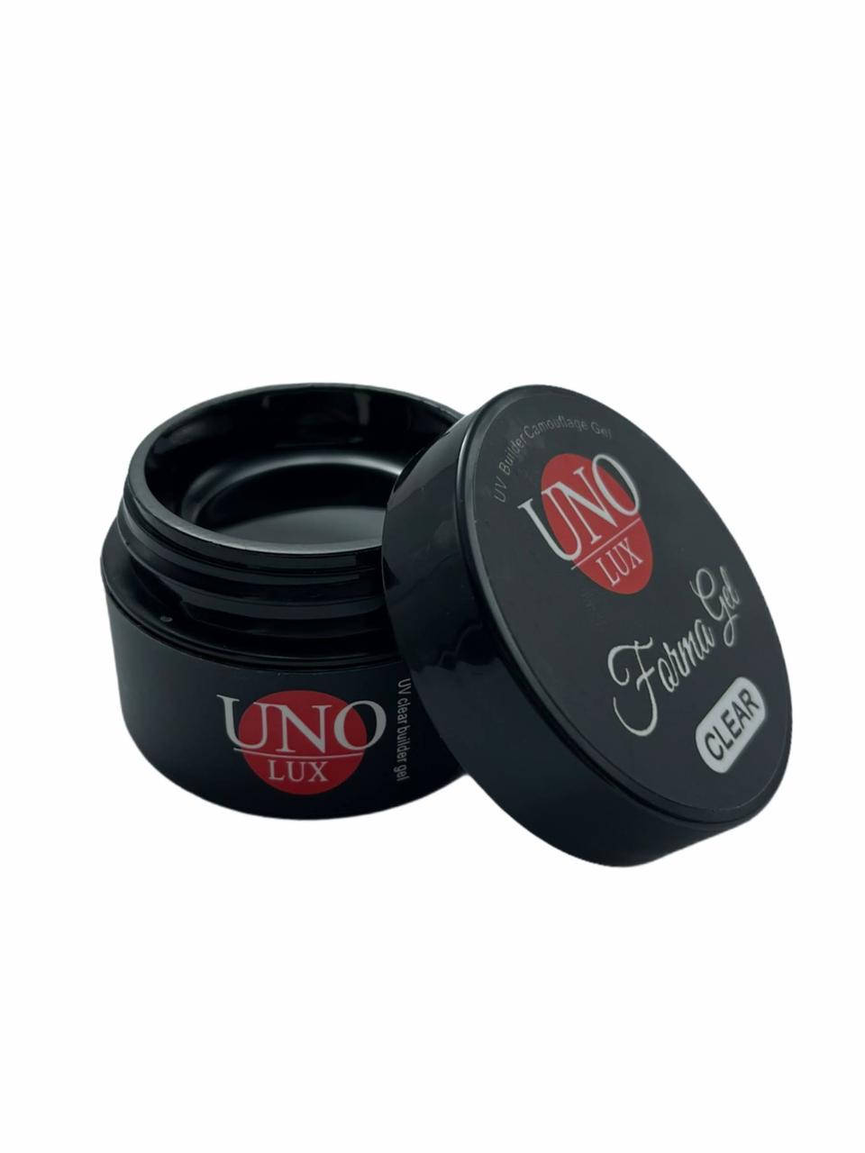 Uno Lux FORMA GEL, Камуфлирующий моделирующий гель для наращивания и укрепления ногтей, 15 ml./ Clear
Uno Lux FORMA GEL, Камуфлирующий моделирующий гель для наращивания и укрепления ногтей, 15 ml./ Clear