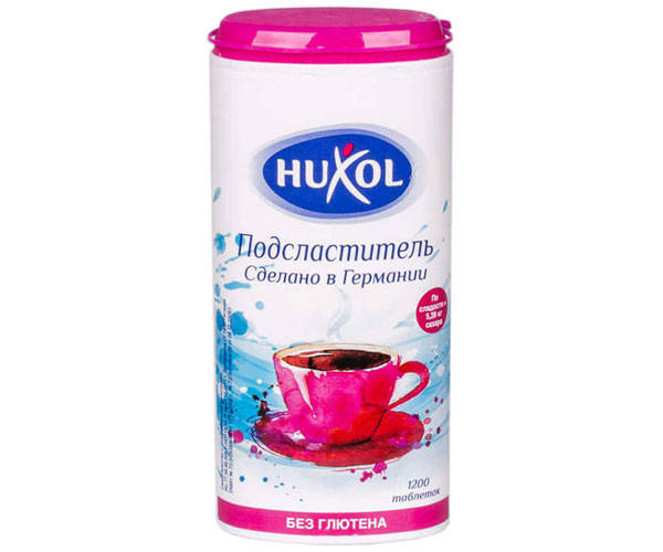 Заменитель сахара Huxol в таблетках 1200 шт 
Заменитель сахара Huxol в таблетках 1200 шт