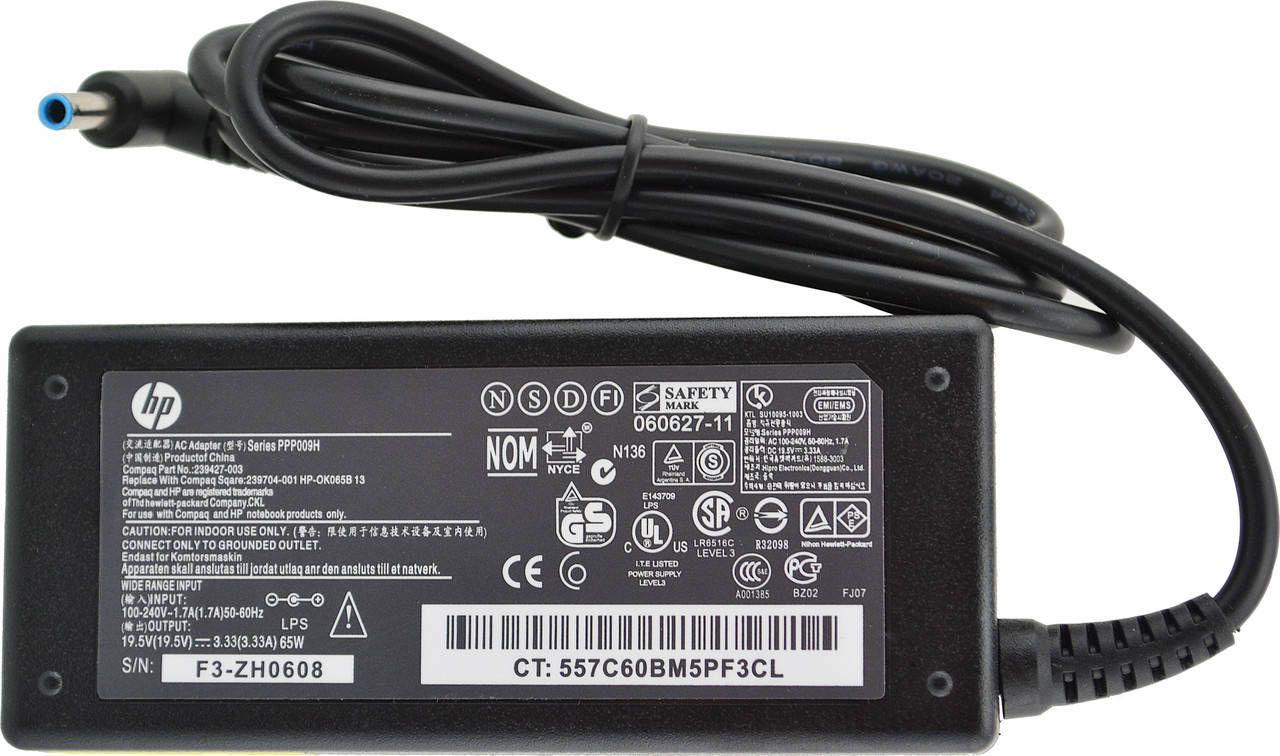 Блок питания для ноутбука HP 19.5V 3.33A 65W 4.5*3.0-PIN, Зарядные устройства для ноутбуков Hewlett Packard
Блок питания для ноутбука HP 19.5V 3.33A 65W 4.5*3.0-PIN, Зарядные устройства для ноутбуков Hewlett Packard