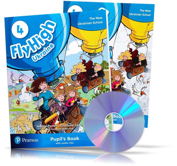 Fly High 4 UKRAINE edition, Pupil's book + Activity Book + Audio CD, Pearson
Fly High 4 UKRAINE edition, Pupil's book + Activity Book + Audio CD, Pearson