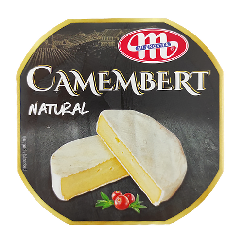 Сир Камамбер Млековіта натуральний Camembert Mlekovita Natural 120g 10шт/ящ (Код : 00-00003751)
Сир Камамбер Млековіта натуральний Camembert Mlekovita Natural 120g 10шт/ящ (Код : 00-00003751)