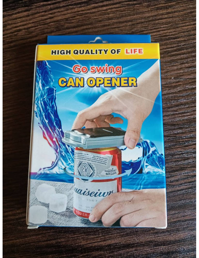 Открывашка для жестяных банок Go swing can opener АБС- пластик / сталь, открывалка для банок пива
Открывашка для жестяных банок Go swing can opener АБС- пластик / сталь, открывалка для банок пива