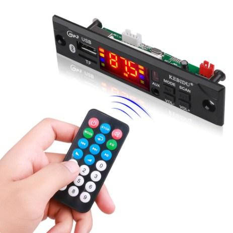 Автомобильный Аудио MP3-плеер FM, Bluetooth, AUX, USB, SD модуль питание от 5В до 12В с Пультом
Автомобильный Аудио MP3-плеер FM, Bluetooth, AUX, USB, SD модуль питание от 5В до 12В с Пультом