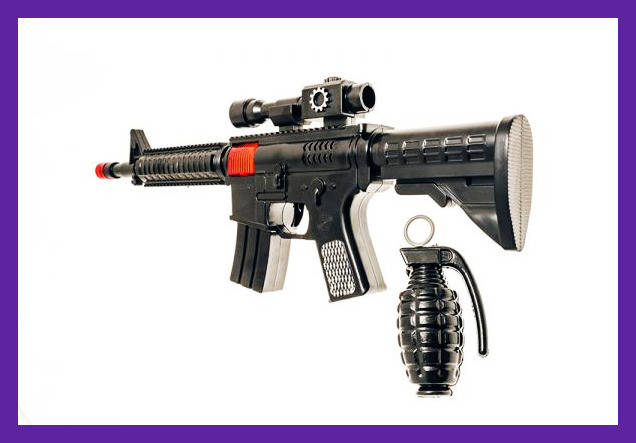 Игрушечный автомат-трещотка M16 с гранатой GOLDEN GUN 803 Golden Gun Автомат, Золотистый
Игрушечный автомат-трещотка M16 с гранатой GOLDEN GUN 803 Golden Gun Автомат, Золотистый