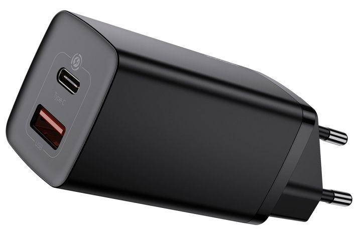 Сетевое зарядное устройство с поддержкой быстрой зарядки Baseus GaN2 Lite Quick Charger C+U 65W EU Black, Черный
Сетевое зарядное устройство с поддержкой быстрой зарядки Baseus GaN2 Lite Quick Charger C+U 65W EU Black, Черный