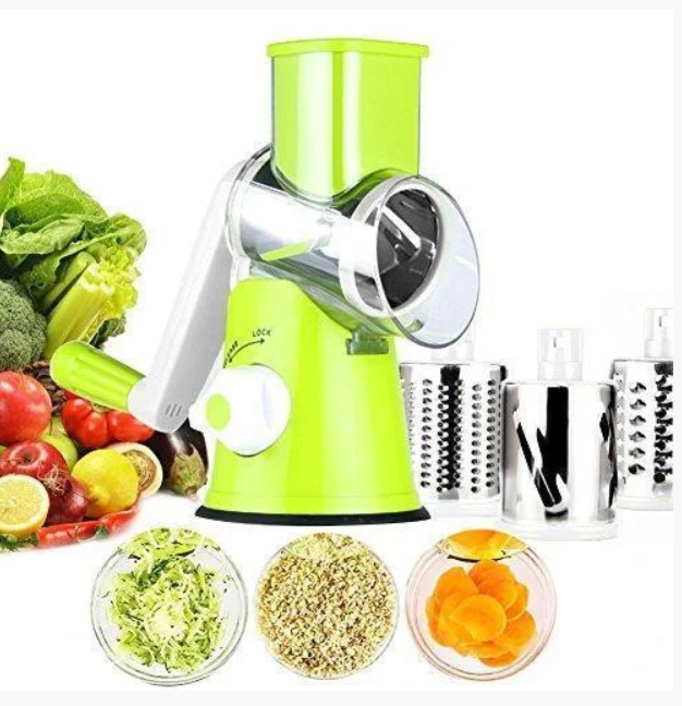 Ручная овощерезка для овощей и фруктов - Kitchen Master, овощерезка-терка с насадками, Зелёный
Ручная овощерезка для овощей и фруктов - Kitchen Master, овощерезка-терка с насадками, Зелёный