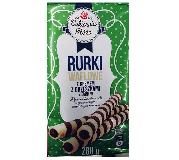 Вафельные Трубочки с Ореховым Кремом Rurki Waflowe Zebra Cukiernia Roza Конфетница Роза 280 г Польша
Вафельные Трубочки с Ореховым Кремом Rurki Waflowe Zebra Cukiernia Roza Конфетница Роза 280 г Польша