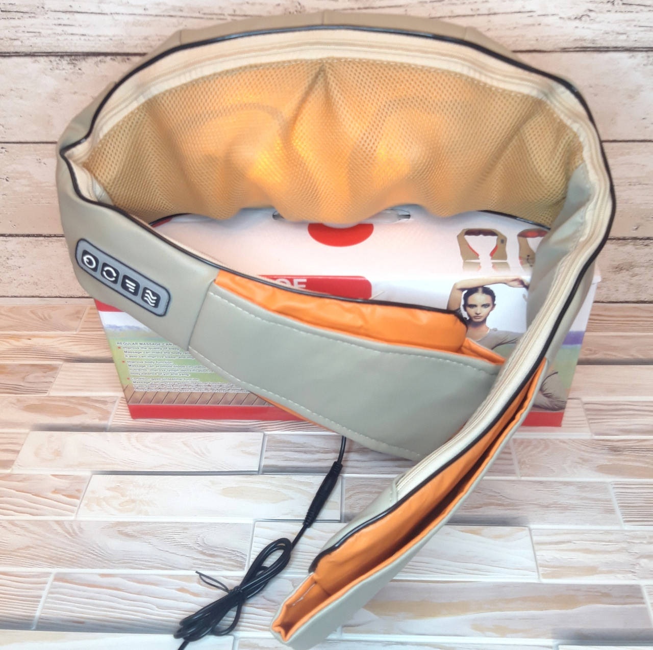 Массажер Роликовый электрический MASSAGER OF NECK KNEADING с ИК-прогревом для спины шеи поясницы и плеч
Массажер Роликовый электрический MASSAGER OF NECK KNEADING с ИК-прогревом для спины шеи поясницы и плеч