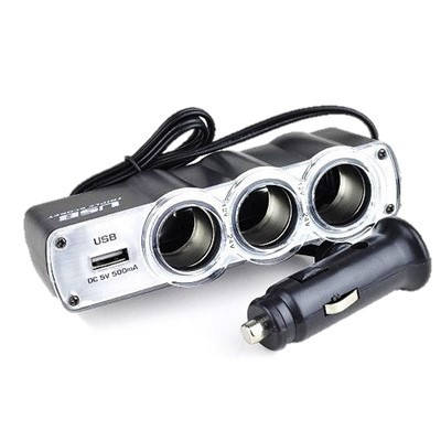Автомобильный тройник USB WF-0120 | Разветвитель на 3 гнезда прикуривателя в машину | Авто удлинитель
Автомобильный тройник USB WF-0120 | Разветвитель на 3 гнезда прикуривателя в машину | Авто удлинитель