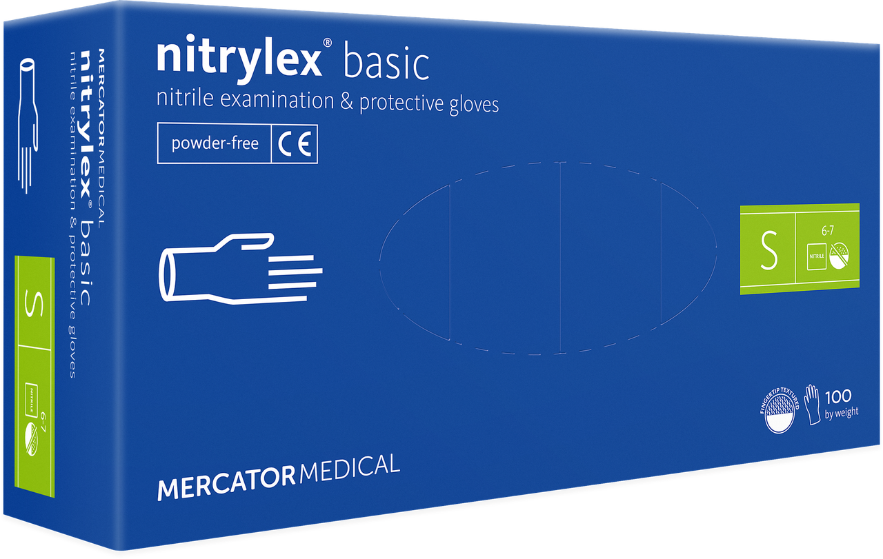 Перчатки медицинские нитриловые Mercator Medical Nitrylex Basic синие размер (100 шт/50 пар/уп, Синий
Перчатки медицинские нитриловые Mercator Medical Nitrylex Basic синие размер (100 шт/50 пар/уп, Синий