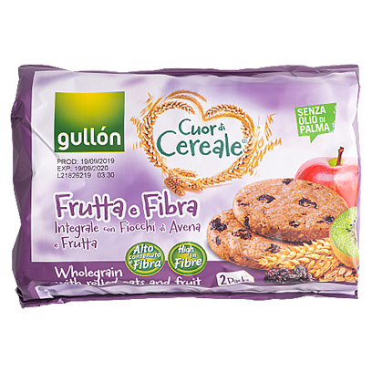 Печиво Гуллон із клітковиною Gullon Cuor Creale p-2 frutta&fibra 600g 8шт/ящ (Код : 00-00000702)
Печиво Гуллон із клітковиною Gullon Cuor Creale p-2 frutta&fibra 600g 8шт/ящ (Код : 00-00000702)
