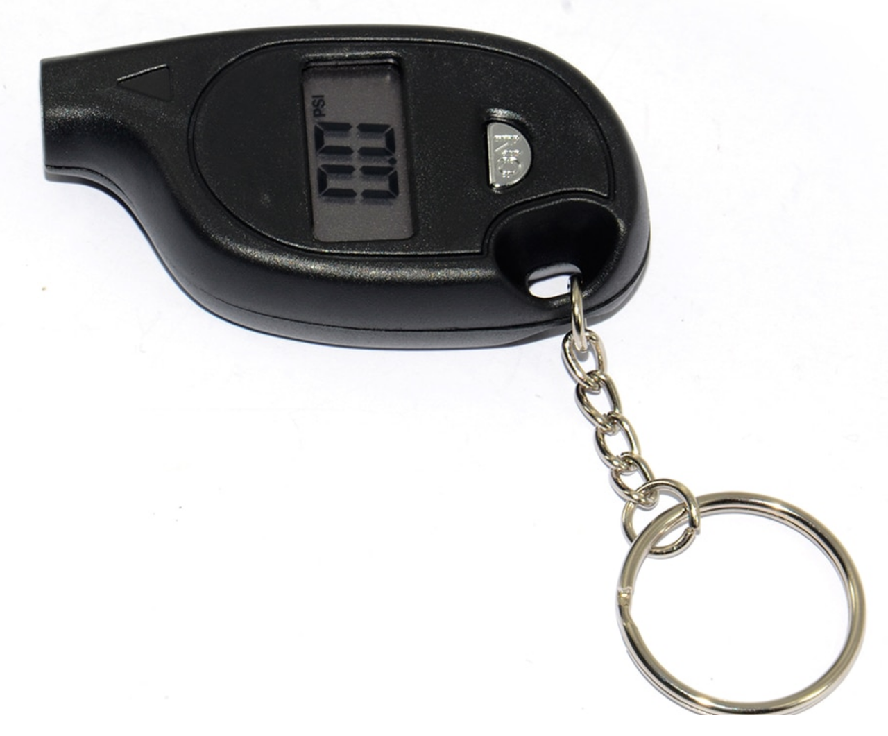 Брелок - манометр электронный для проверки давления в шинах с ЖК дисплеем
Брелок - манометр электронный для проверки давления в шинах с ЖК дисплеем