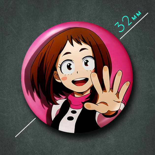 "Очако Урарака (Моя геройская академия / My Hero Academia)" значок круглый на булавке Ø32 мм
"Очако Урарака (Моя геройская академия / My Hero Academia)" значок круглый на булавке Ø32 мм