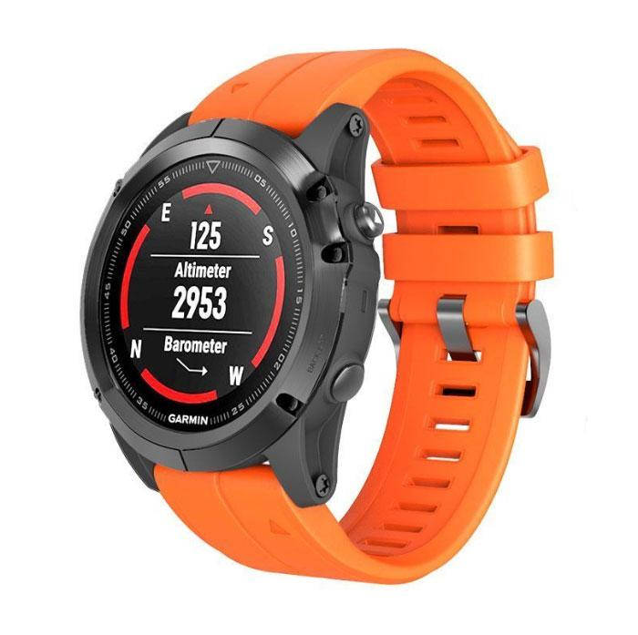 Силиконовый ремешок Primo для часов Garmin Fenix 5 / 5 Plus / Fenix 6 / 6 Pro - Orange
Силиконовый ремешок Primo для часов Garmin Fenix 5 / 5 Plus / Fenix 6 / 6 Pro - Orange