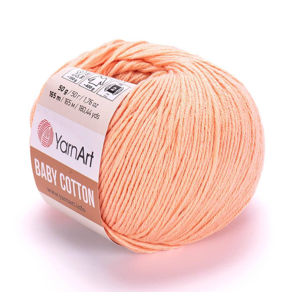 YarnArt Baby Cotton (Ярн Арт Беби Коттон) № 412 персик (Пряжа коттон, нитки для вязания), Персиковый
YarnArt Baby Cotton (Ярн Арт Беби Коттон) № 412 персик (Пряжа коттон, нитки для вязания), Персиковый