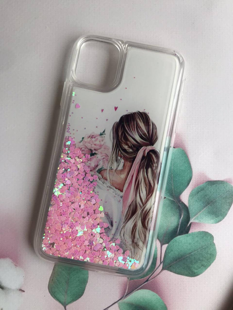 Силиконовый чехол с переливающимися блестками для iPhone 11 (6,1) Девушка с цветами, Разные цвета
Силиконовый чехол с переливающимися блестками для iPhone 11 (6,1) Девушка с цветами, Разные цвета
