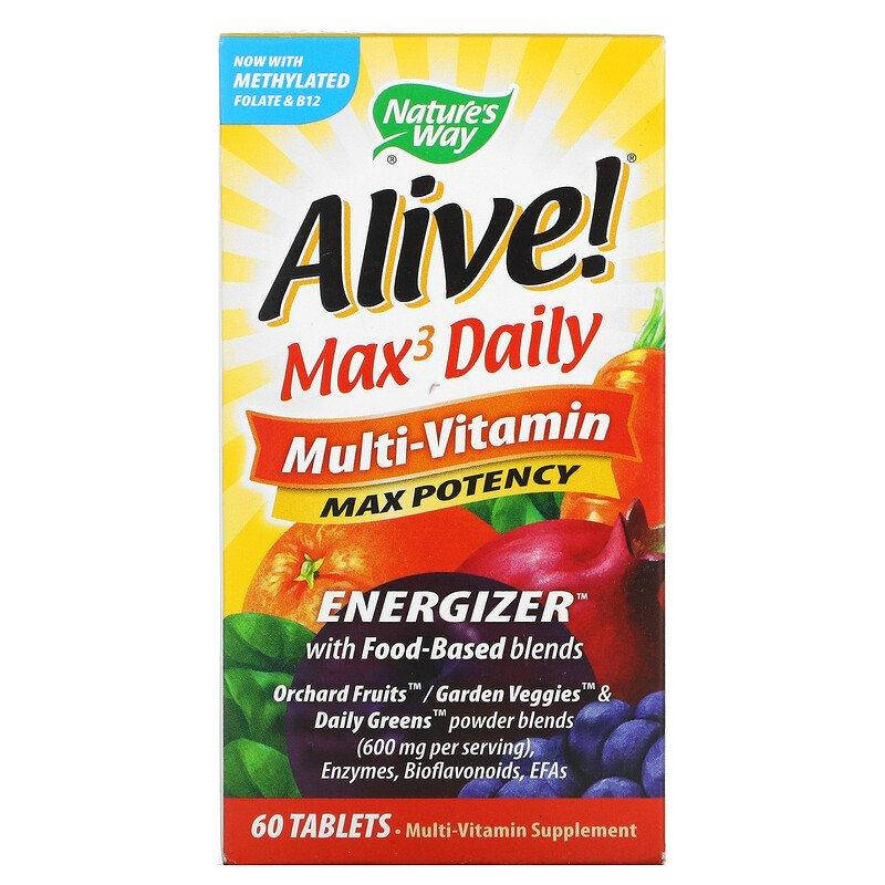 Мультивитамины для мужчин и женщин Nature's Way "Alive! Max3 Daily Multi-Vitamin" (60 таблеток)
Мультивитамины для мужчин и женщин Nature's Way "Alive! Max3 Daily Multi-Vitamin" (60 таблеток)