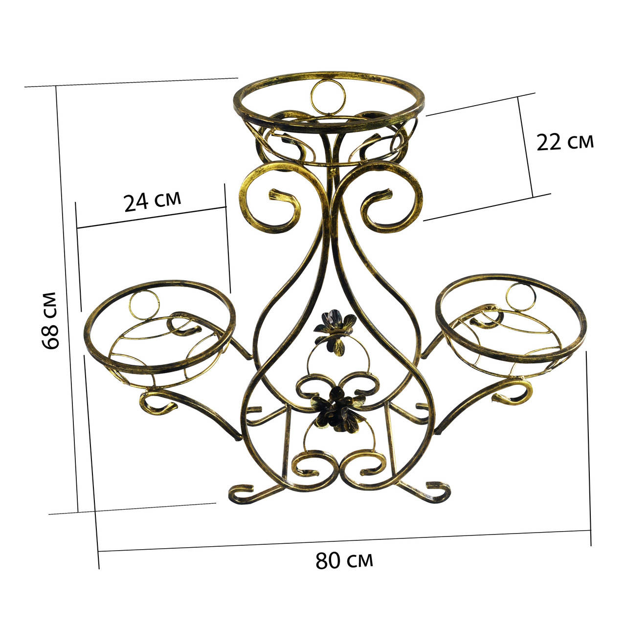 Подставка на три вазона К-317 
Подставка на три вазона К-317