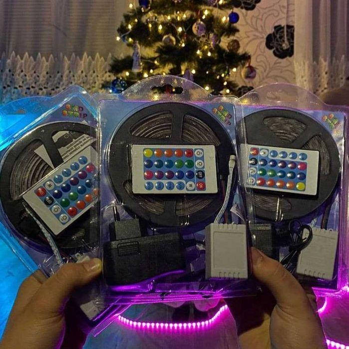 Комплект светодиодной ленты LED RGB, 5 Метров, Разноцветная + Пульт ДУ, светодиодная лента 3528
Комплект светодиодной ленты LED RGB, 5 Метров, Разноцветная + Пульт ДУ, светодиодная лента 3528