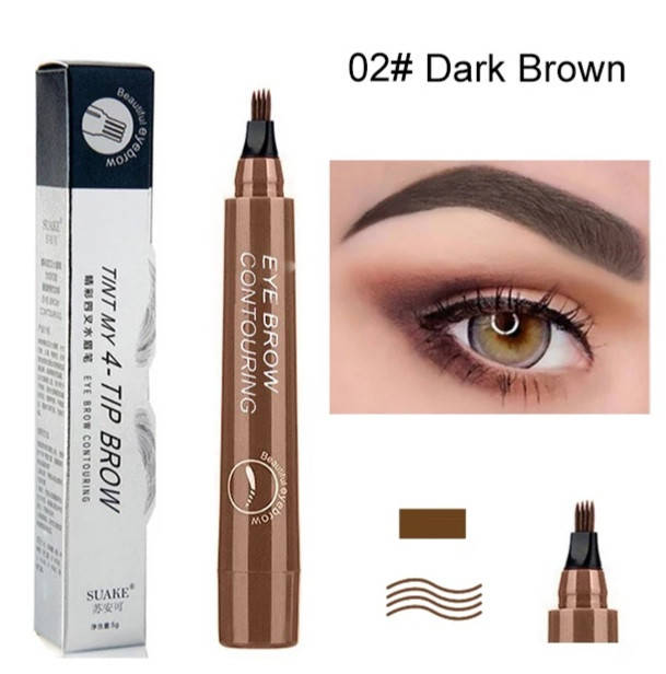 Водостойкий карандаш для бровей с эффектом микроблейдинга Tint My 4 - Tip Brow Тёмно-коричневый 02
Водостойкий карандаш для бровей с эффектом микроблейдинга Tint My 4 - Tip Brow Тёмно-коричневый 02