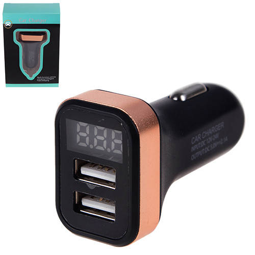 Автомобильное зарядное устройство 2 USB 12-24V 5V/2.1A + вольтметр (09755 USB-12-24V 2.1A)
Автомобильное зарядное устройство 2 USB 12-24V 5V/2.1A + вольтметр (09755 USB-12-24V 2.1A)