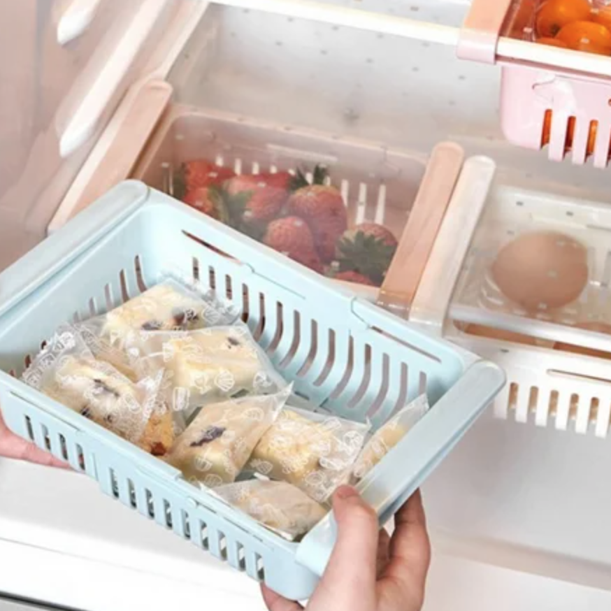 Подвесной органайзер для холодильника, раздвижной ящик для хранения продуктов Refrigerator Shelf
Подвесной органайзер для холодильника, раздвижной ящик для хранения продуктов Refrigerator Shelf
