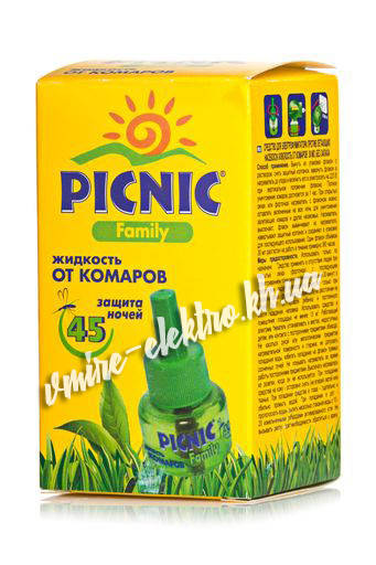 Жидкость от комаров Picnic Family, 45 ночей
Жидкость от комаров Picnic Family, 45 ночей