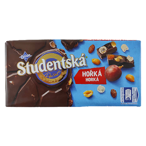 Шоколад Студентська чорний з арахисом і ізюмом слива Studentska 180g 16шт/ящ (Код : 00-00003781)
Шоколад Студентська чорний з арахисом і ізюмом слива Studentska 180g 16шт/ящ (Код : 00-00003781)