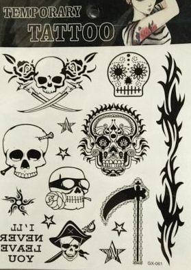 Набор временных тату размер 15* 13 см 
Набор временных тату размер 15* 13 см