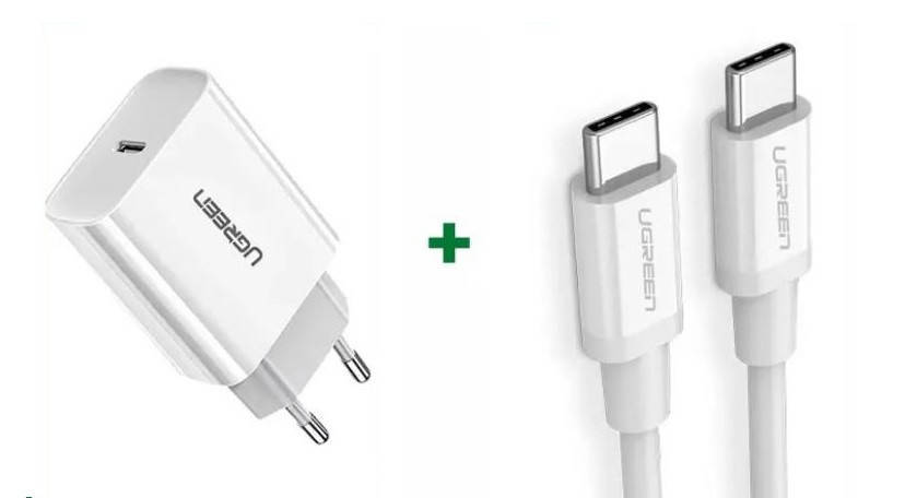 Зарядное устройство Ugreen Quick charge 4.0 PD 3.0 20W + Кабель Ugreen Type-C to Type-C 1M White (CD137), Белый
Зарядное устройство Ugreen Quick charge 4.0 PD 3.0 20W + Кабель Ugreen Type-C to Type-C 1M White (CD137), Белый