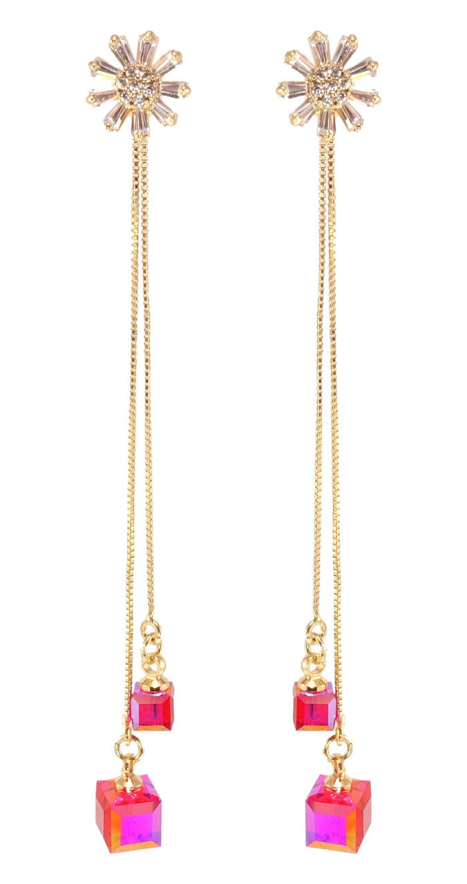 Серьги Xuping Позолота 18K с кр-ми Swarovski гвоздики (пуссеты) "Цветочки с кристаллами Scarlet на цепочке"
Серьги Xuping Позолота 18K с кр-ми Swarovski гвоздики (пуссеты) "Цветочки с кристаллами Scarlet на цепочке"