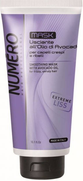 Маска для разглаживания волос с маслом авокадо Brelil Numero Smoothing Mask 300 мл