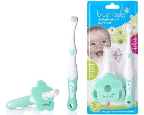 My FirstBrush™ & FirstTeether™ Set Прорізувач та Перша зубна щітка (0-3 років), Бирюзовый
My FirstBrush™ & FirstTeether™ Set Прорізувач та Перша зубна щітка (0-3 років), Бирюзовый