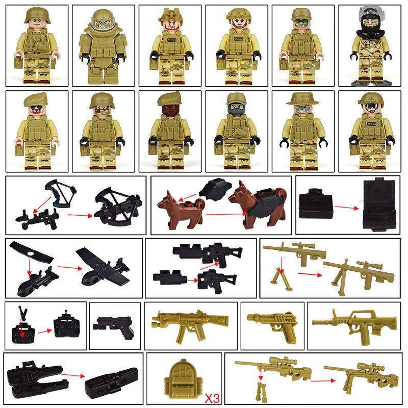 Фигурки человечки военные спецназ солдатики swat с оружием для лего lego 
Фигурки человечки военные спецназ солдатики swat с оружием для лего lego