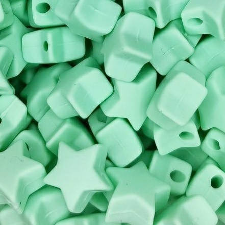 Звёздочка мини бусина силиконовая Мятный
Звёздочка мини бусина силиконовая Мятный