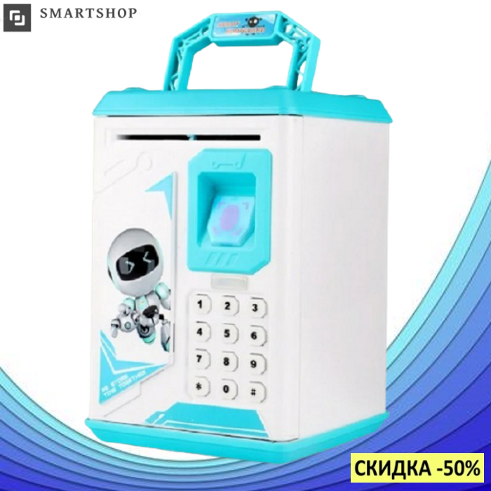Детский сейф копилка Robot Bodyguard №.906 с отпечатком пальца, кодовым замком и купюроприемником Синий (s501), Розовый
Детский сейф копилка Robot Bodyguard №.906 с отпечатком пальца, кодовым замком и купюроприемником Синий (s501), Розовый
