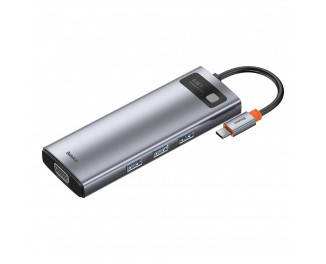USB-хаб концентратор Baseus Metal Gleam Series 9-in-1 Multifunctional Type-C HUB Docking Station (CAHUB-CU0G)
USB-хаб концентратор Baseus Metal Gleam Series 9-in-1 Multifunctional Type-C HUB Docking Station (CAHUB-CU0G)