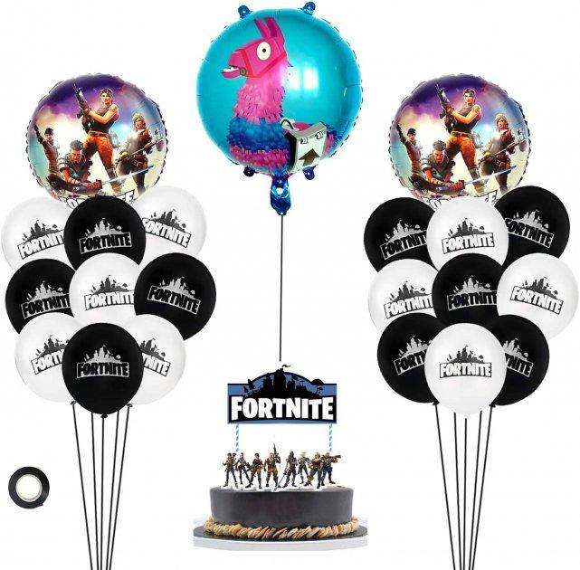 Набор Украшений для Вечеринок и Дня Рождения Fortnite Happy Birthday Воздушные шары, Баннер для торта Фортнайт, Разные цвета
Набор Украшений для Вечеринок и Дня Рождения Fortnite Happy Birthday Воздушные шары, Баннер для торта Фортнайт, Разные цвета